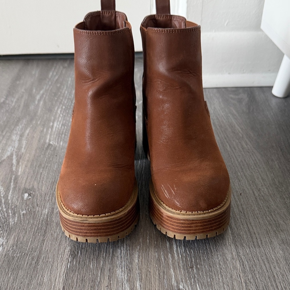 MIA Tan Ankle Booties